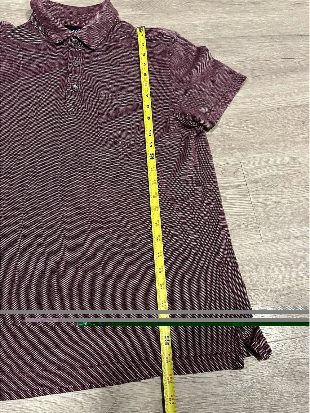 Banana Republic Polo Slim Fit Pique Organic Cotton Mens Medium Maroon Shirt